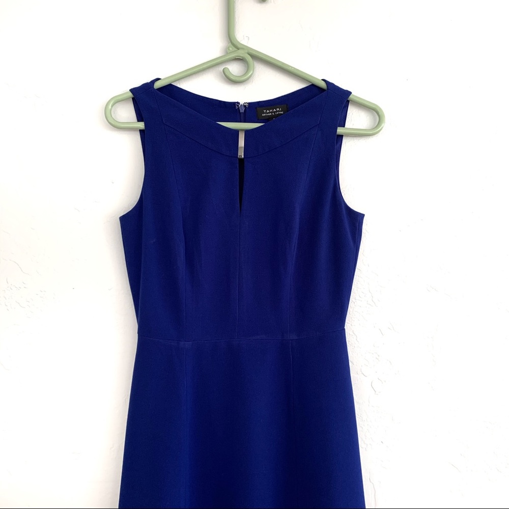 Tahari Dress in Cobalt Blue